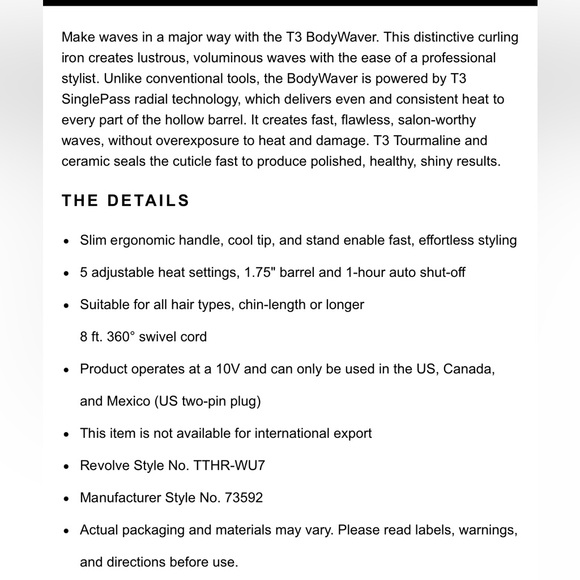 T3 Bodywaver 1.75” NIB - Picture 4 of 4